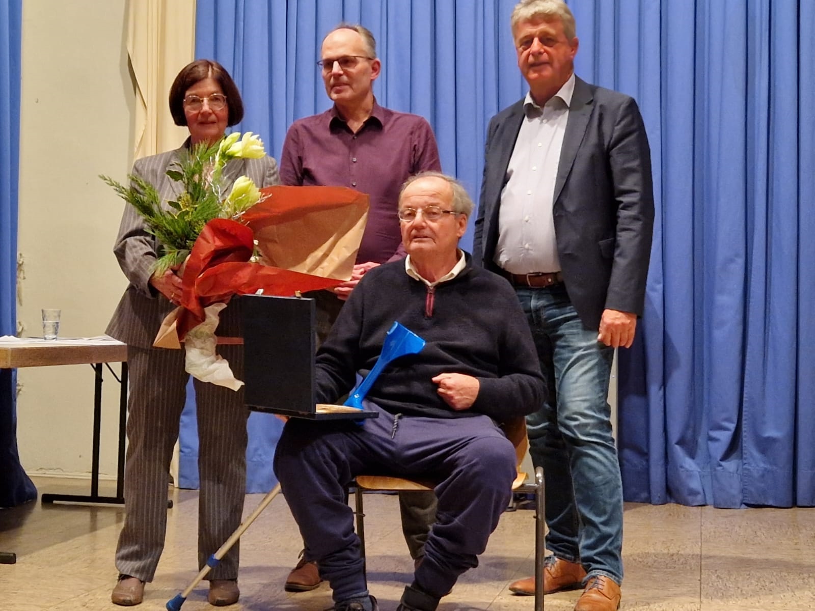 von links nach rechts: Margot Grimmeißen, Dr. Thomas Beyerlein, Lothar Grimmeißen, Dr. Ulrich Becker